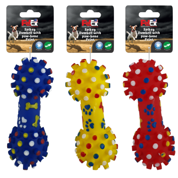 Petex Dumbell With Paw-bone Print