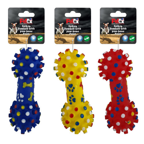 Petex Dumbell With Paw-bone Print