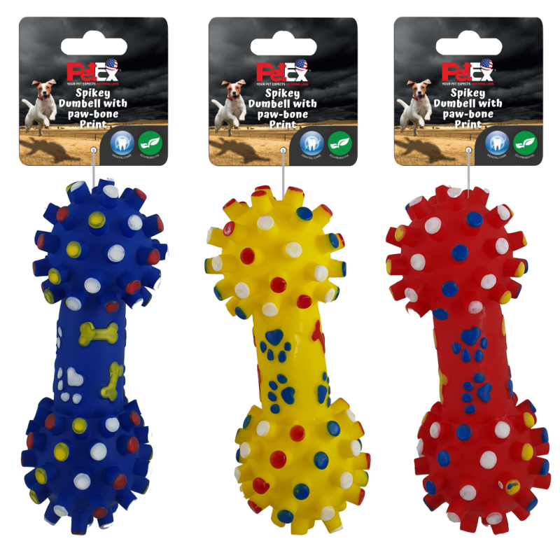 Petex Dumbell With Paw-bone Print