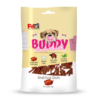 Buddy Puppy Snack - Small Duck Sticks 80 grams