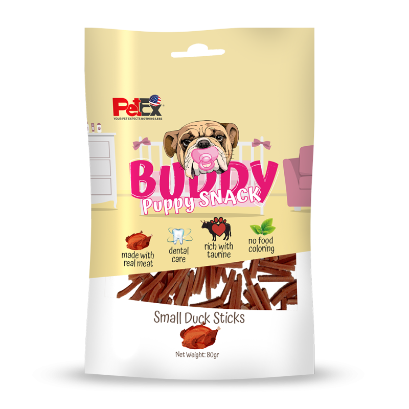 Buddy Puppy Snack - Small Duck Sticks 80 grams