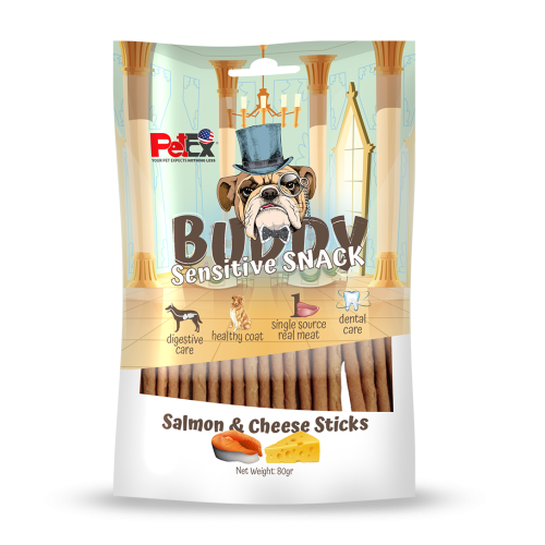 Buddy Snack - Salmon and Cheese Sticks  80 grams