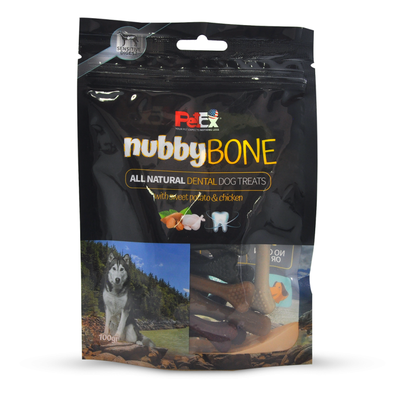 Petex Nubby Bone Dental treats 100 grams