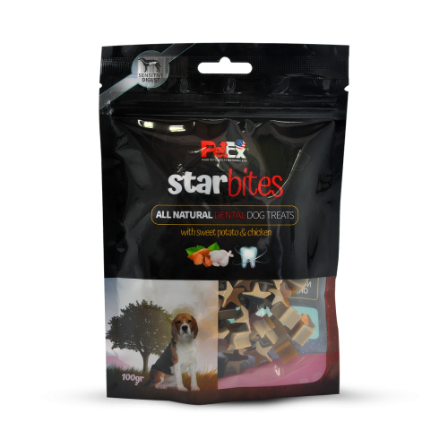 Petex Star Bites Dental treats 100 grams