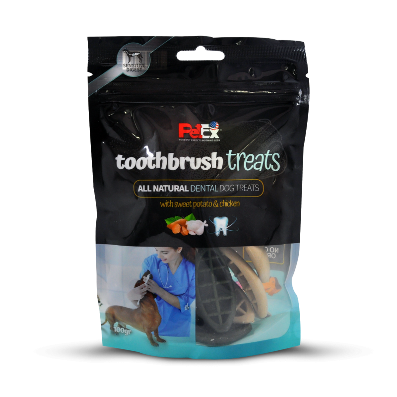 Petex Toothbrush Dental treats 100 grams