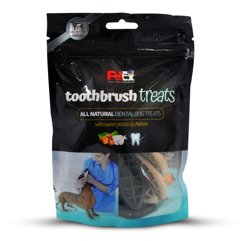 Petex Toothbrush Dental treats 100 grams