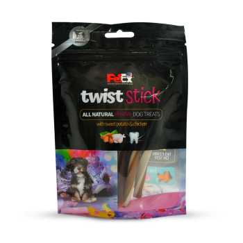 Petex Twist Stick Dental treats 100 grams