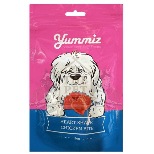 Yummiz treats - Heart shape chicken bite