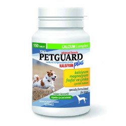 Petguard أقراص المغنيسيوم والفوسفور والكالسيوم والزنك للكلاب 150 قرص